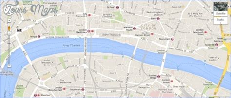 LONDON BRIDGE MAP - ToursMaps.com