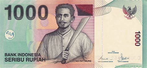 1000 Rupiah - Indonesia (1949-date) – Numista