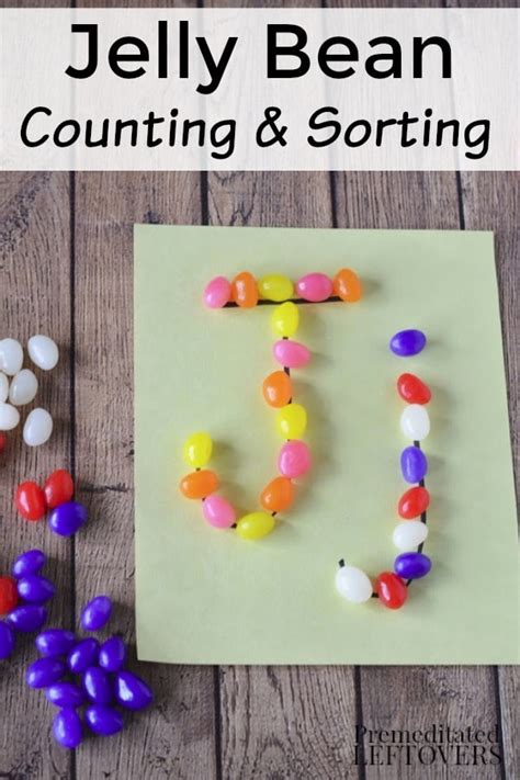 Jelly Bean Counting and Sorting Activity for Kids