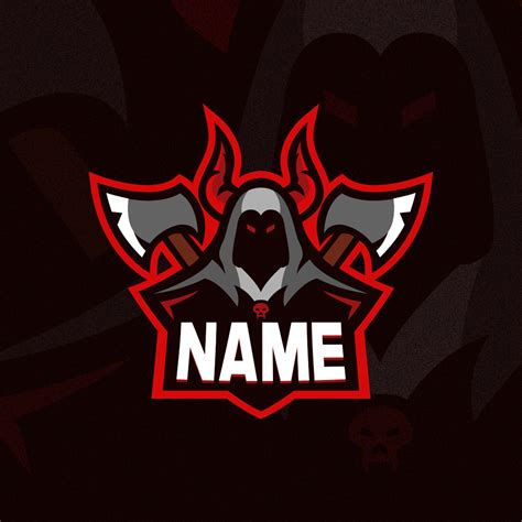 Reaper Gaming Clan Mascot Logo | Free PSD - Zonic Design Download