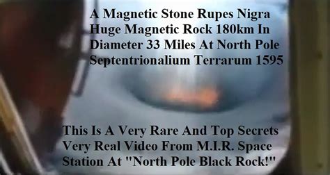 Magnetic Stone Rupes Nigra Huge Magnetic Rock 180km In Diameter At North Pole