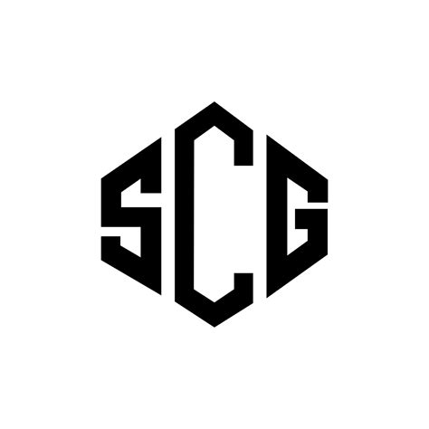 SCG letter logo design with polygon shape. SCG polygon and cube shape ...