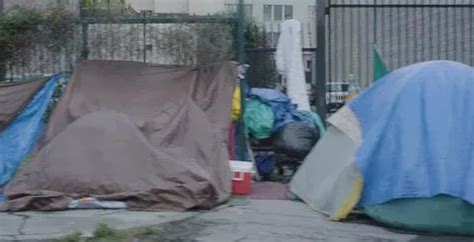 Homeless Tent Camps and homeless people ... | Stock Video | Pond5 ...