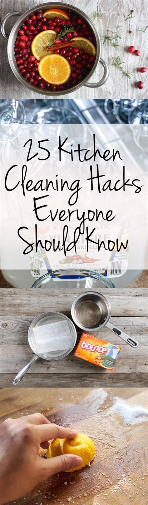 25 Kitchen Cleaning Hacks Everyone Should Know - Wrapped in Rust