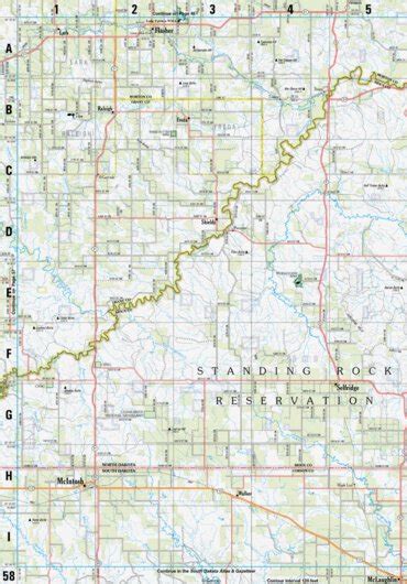 North Dakota Atlas & Gazetteer Page 58 Map by Garmin | Avenza Maps