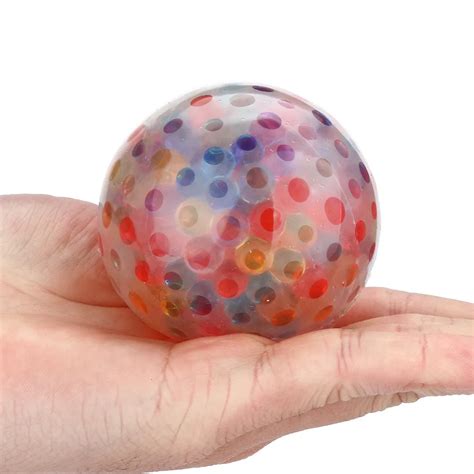 2018 new Spongy Rainbow Ball Toy Squeezable Stress Squishy Toy Stress ...