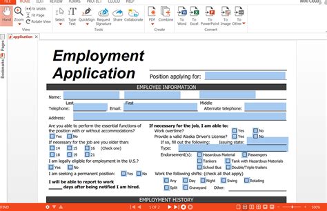 Google Form Template For Job Application