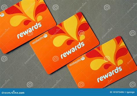 Three Woolworths Rewards Loyalty Cards. Woolworths Supermarkets Is An Australian Grocery Store ...