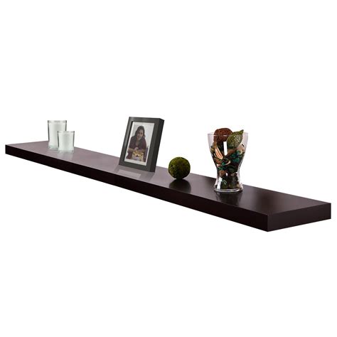 Venice Floating Wall Shelf, Black, 1 piece (Sizes: 12"/24"/36"/48 ...