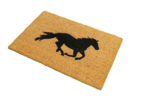 CKB Ltd Horse Novelty Doormat Unique Doormats Front/Back Funny Door Mats Made With A Non-Slip ...