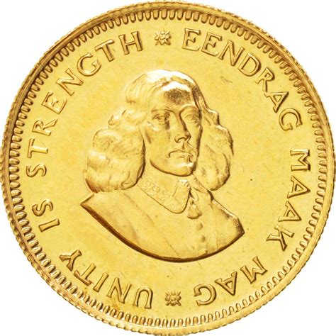 One Rand Gold 1963, Coin from South Africa - Online Coin Club