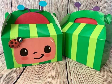 Cocomelon Party Favors Treat boxes Set of 12 Birthday favors | Etsy