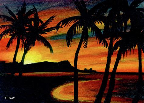 Hawaiian Sunset Painting at PaintingValley.com | Explore collection of Hawaiian Sunset Painting