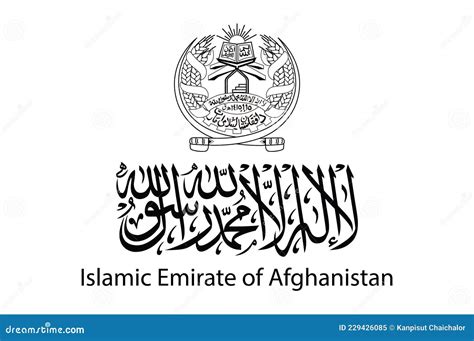 Text on Flag an English Translation is Islamic Emirate of Afghanistan. Editorial Image - Image ...