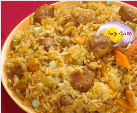 Veg Biryani | Soya Chunks Biryani | Tasty Appetite