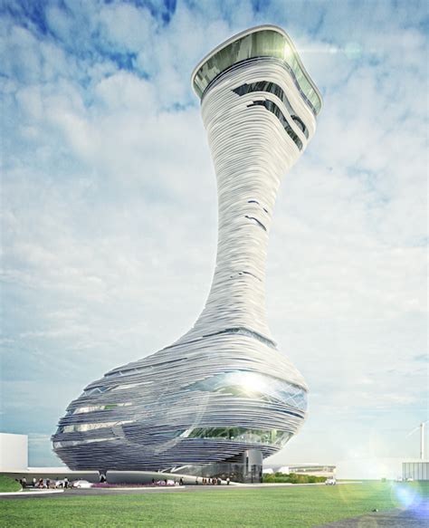 Airport Traffic Control Tower That Looks Like a Seagull - eVolo | Architecture Magazine