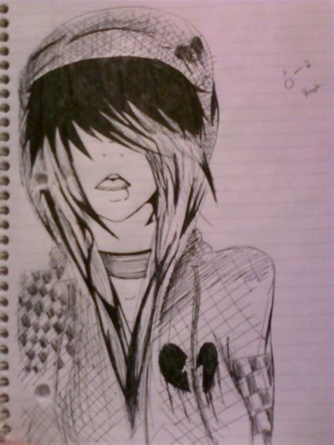 Random Emo Drawing. by Alliooops on deviantART | Emo art, Drawings, Scene emo art