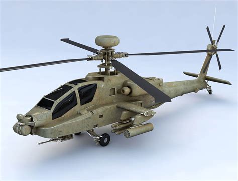 Boeing AH64 APACHE - 3D Model by 3dstudio