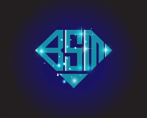 Premium Vector | Bsm initial modern logo design vector icon template