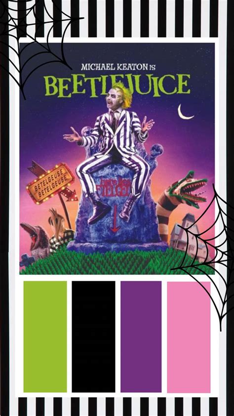 Beetlejuice Color Palette in 2022 | Halloween color palette, Halloween ...