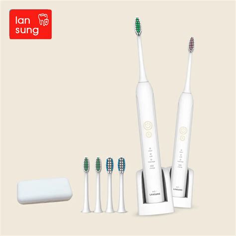 Free Shipping LANSUNG Toothbrush Electric Ultrasonic Toothbrush Sonic Oral Hygiene Popular In ...