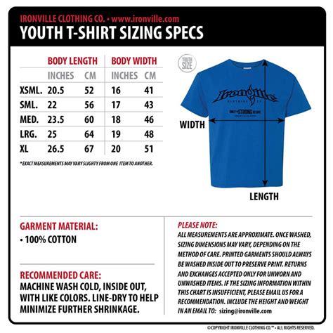 jersey size chart youth - Nilsa Maguire