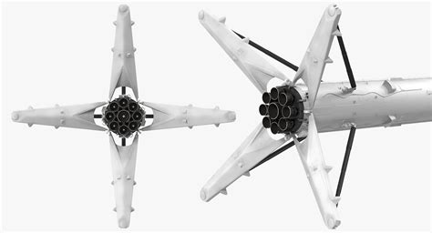 Falcon 9 First Stage with Landing Legs 3D model | CGTrader