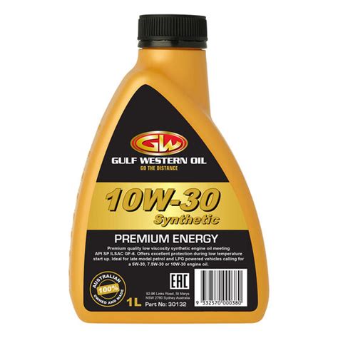 Gulf Western Premium Energy Engine Oil 10W-30 1 Litre | Supercheap Auto