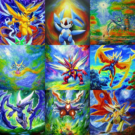 legendary pokemon painting by clounde monet | Stable Diffusion | OpenArt