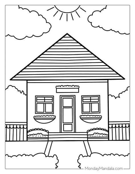 Free Printable Coloring Pages Of Houses