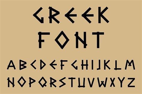 Resultado de imagen de greek style font | Lettering alphabet fonts ...