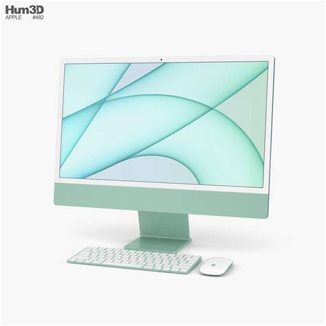 Apple iMac 24-inch 2021 Green 3D model - Electronics on Hum3D