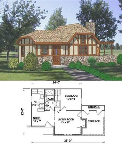 Cute tiny house floor plan for building your dream home without ...