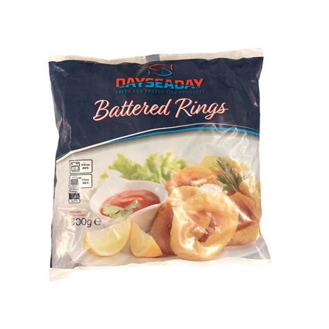 Squid rings breaded 500g, FROZEN