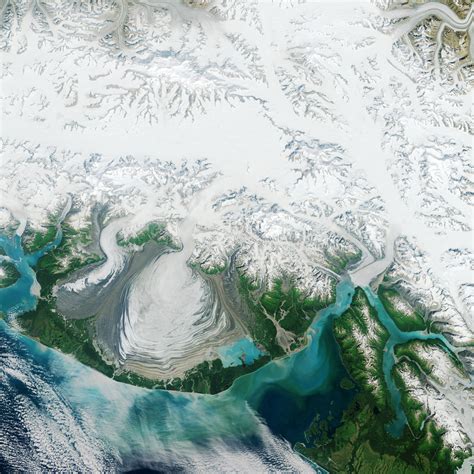 New Image Shows the Advance of Hubbard Glacier