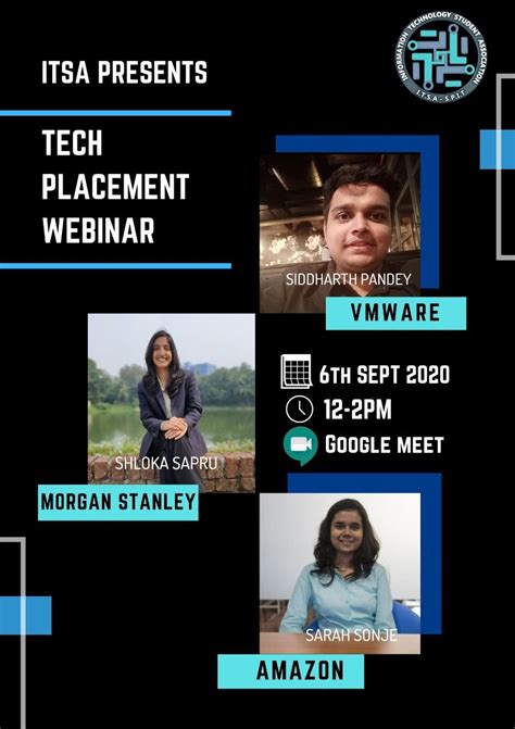 Webinar on Technical Placements by ITSA - SPark