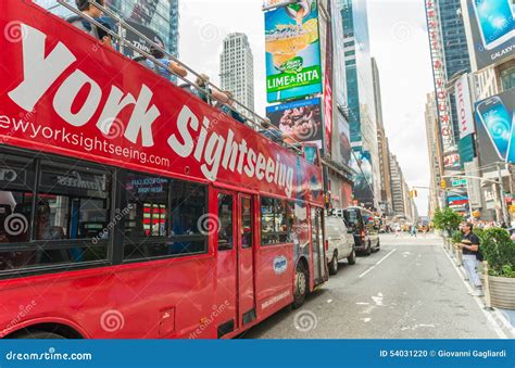 NEW YORK CITY - JUNE 11: New York Sightseeing Hop On Hop Off Bus ...