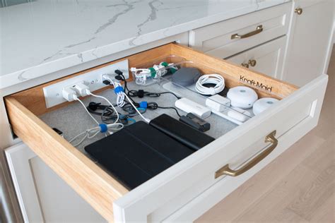 How to Add a Charging Drawer to Your Kitchen | The DIY Playbook in 2021 ...