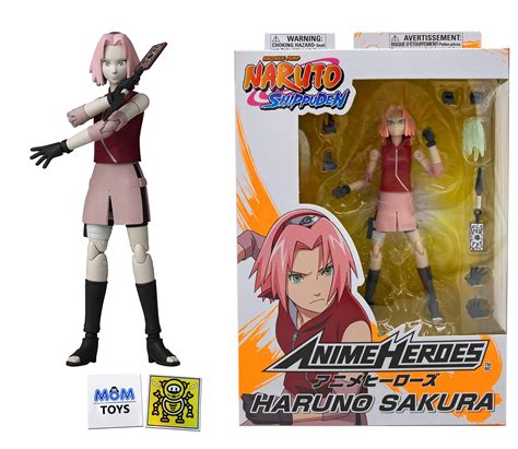 Bandai Naruto Anime Heroes Haruno Sakura Toy Action Figure Toy Bundle ...