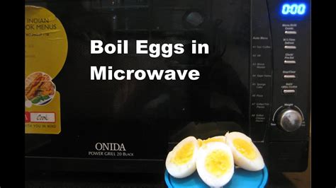 How to Boil Eggs in the Microwave Oven - Without foil. - YouTube