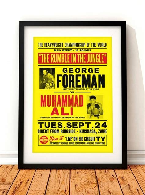 Muhammad Ali poster print Muhammad Ali Rumble in the Jungle