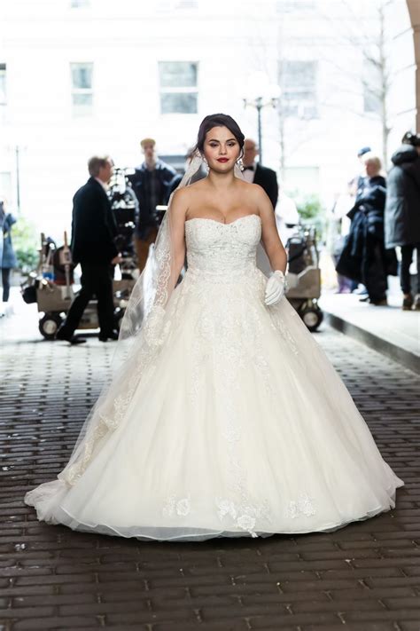 Selena Gomez Wore the Most Stunning Lace Wedding Dress on the Set of ...