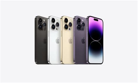 What colors do the Apple iPhone 14 Pro and the iPhone 14 Pro Max come in?