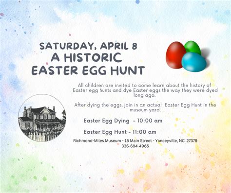 Historic Easter Egg Hunt – Caswell County Historical Association