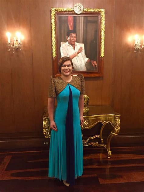 Mayor Sara Zimmerman Duterte in Silverio Anglacer Silverio Couture ...