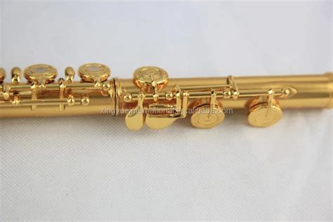 Gold Plated Flute Good Quality High Grade Musical Instruments - Buy Flute,16 Holes Flute Product ...