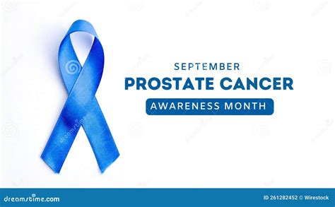 Prostate Cancer Awareness Month with a Blue Ribbon Stock Photo - Image of medical, awareness ...