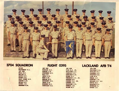 1970-79 Lackland AFB, TX - 1974,Lackland AFB,Squadron 3704,Flight 0395 ...