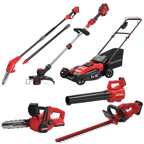 Shop CRAFTSMAN 20-Volt Cordless Electric Total Lawn Maintenance at ...