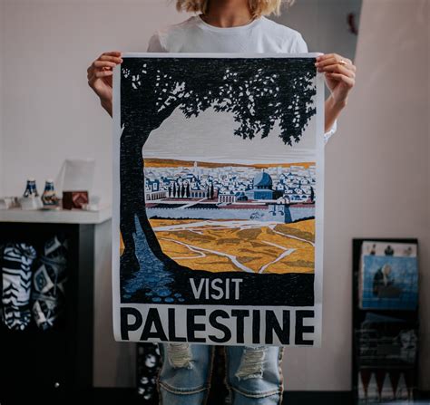 Reclaimed "Visit Palestine" Poster – WATAN